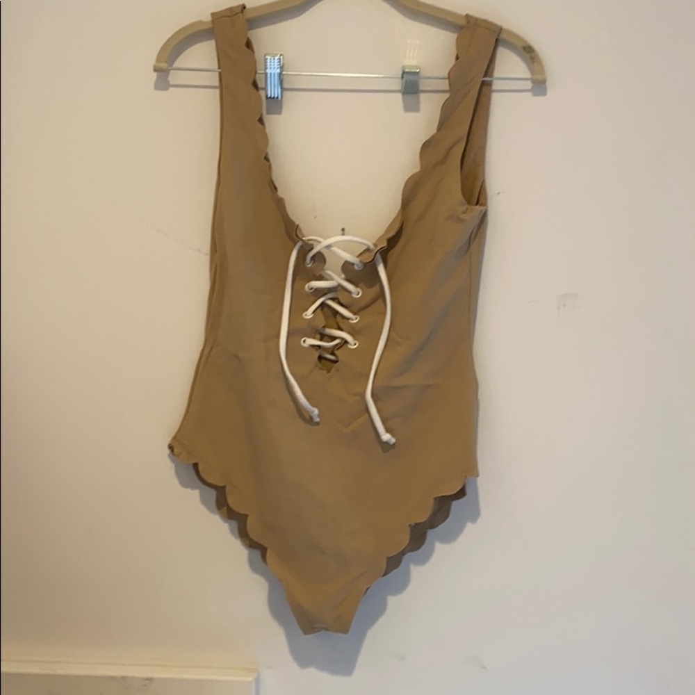 Marysia Nude One Piece- Tie